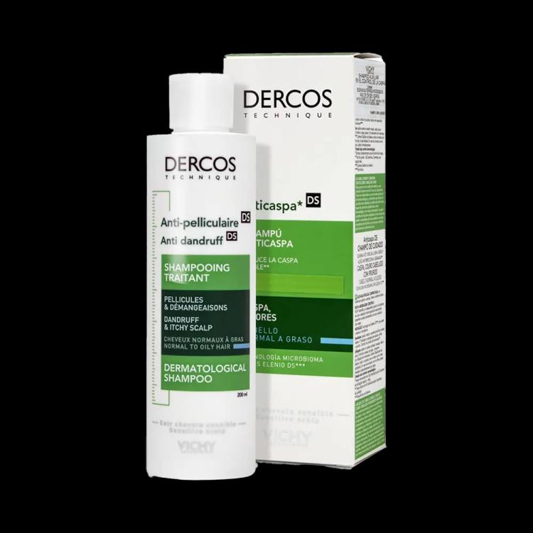 شامبو VICHY Dercos Technique لعلاج القشرة للشعر العادي إلى الدهني - 200 مل