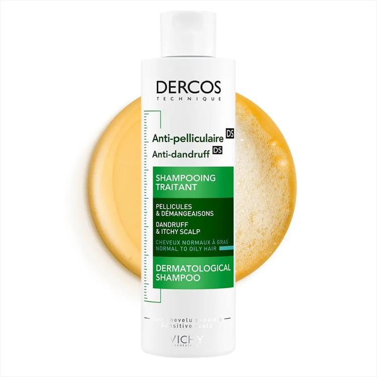 شامبو VICHY Dercos Technique لعلاج القشرة للشعر العادي إلى الدهني - 200 مل