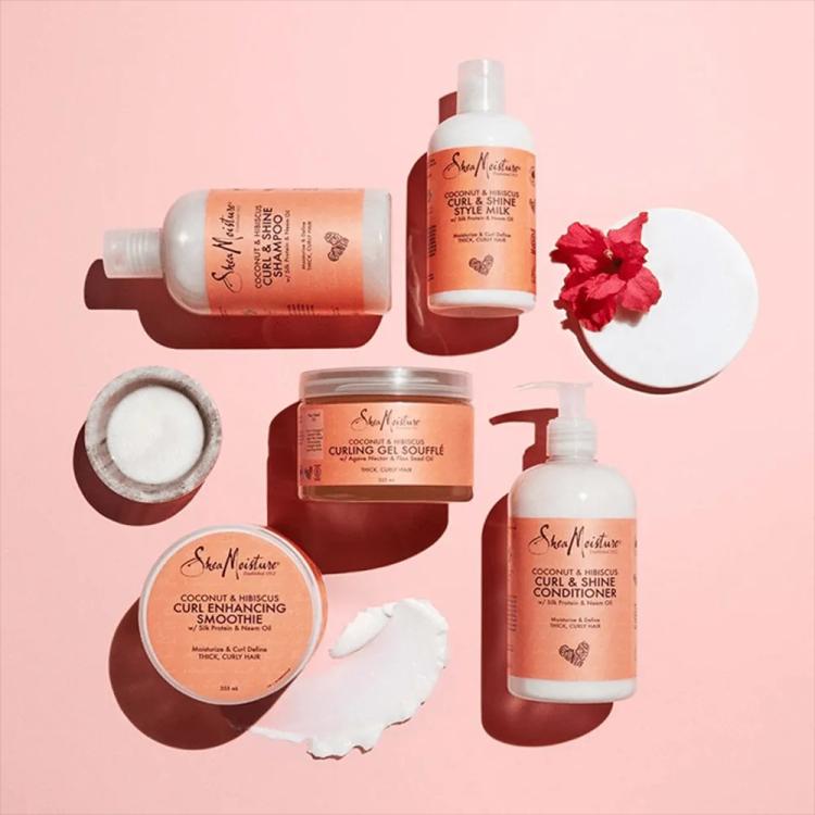 SheaMoisture Coconut & Hibiscus Curl & Shine Hair Shampoo - 384 ml