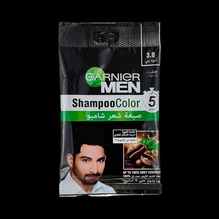 Garnier Men Shampoo Color - 3.0 Black Brown (20 ml)