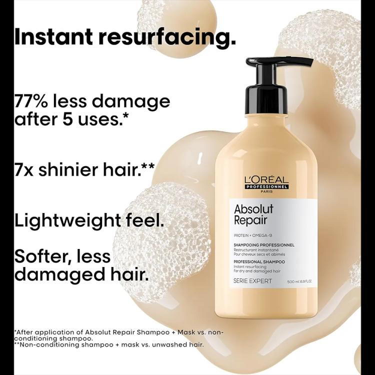 L'Oreal Paris Serie Expert Absolut Repair Instant Resurfacing Shampoo - 300 ml