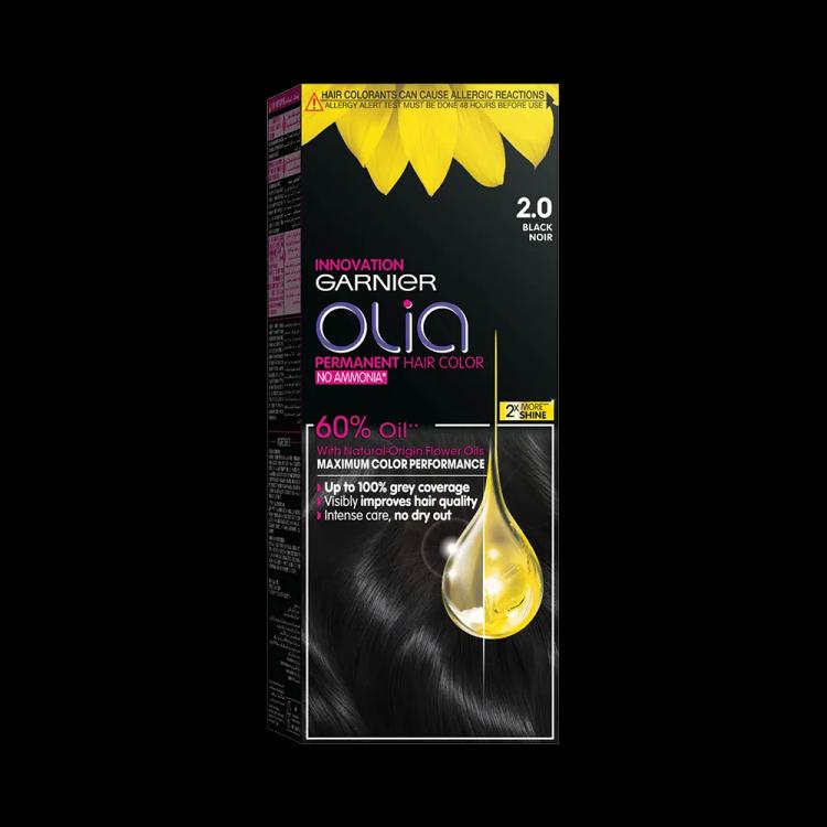 Garnier Olia Permanent Hair Color - 2.0 Black