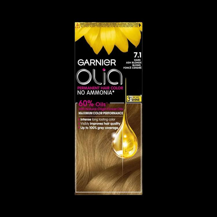 Garnier Olia Permanent Hair Color - 7.1 Dark Ash Blonde