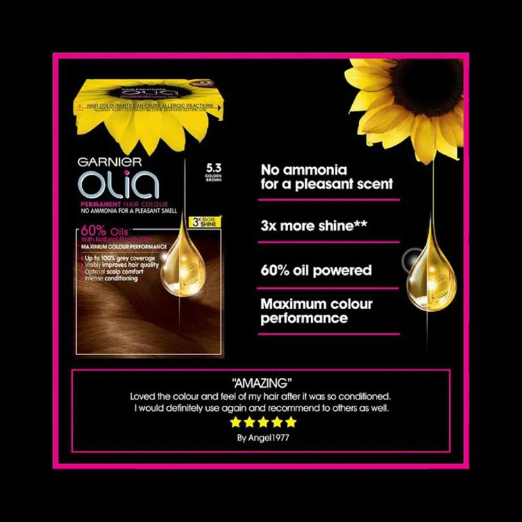 Garnier Olia Permanent Hair Color - 5.3 Golden Brown