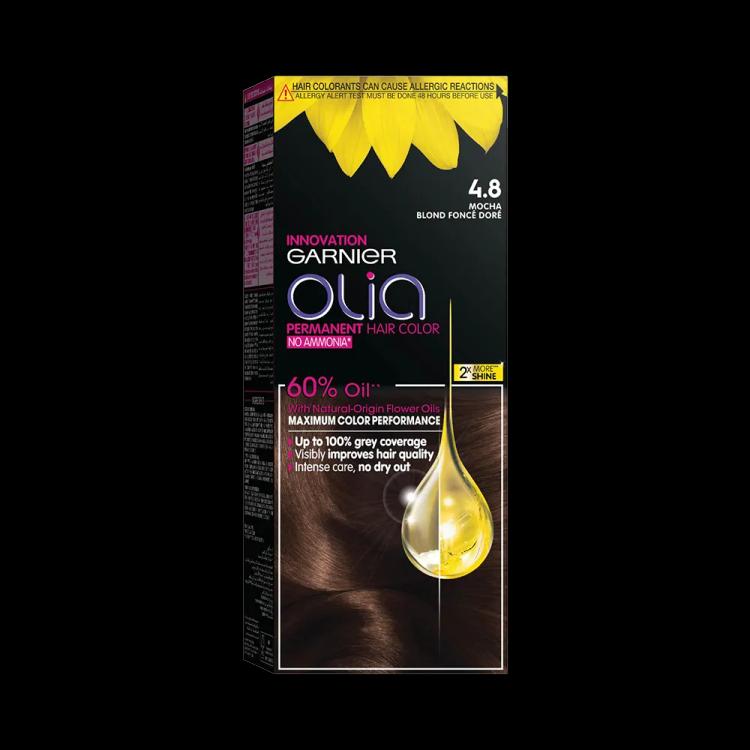 Garnier Olia Permanent Hair Color - 4.8 Mocha