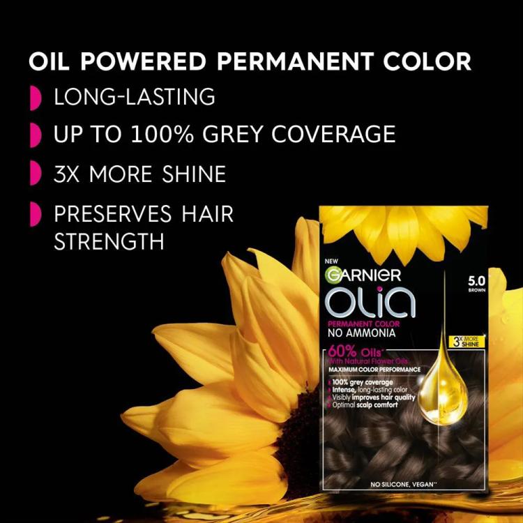 Garnier Olia Permanent Hair Color - 4.0 Dark Brown 