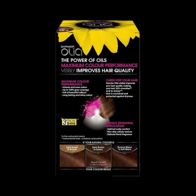 Garnier Olia Permanent Hair Color - 5.35 Chocolate Brown