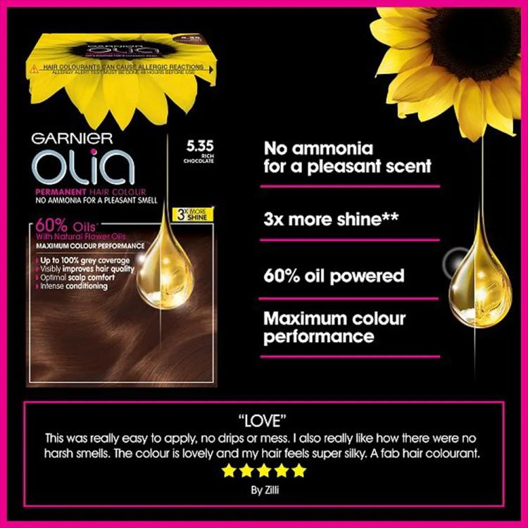 Garnier Olia Permanent Hair Color - 5.35 Chocolate Brown