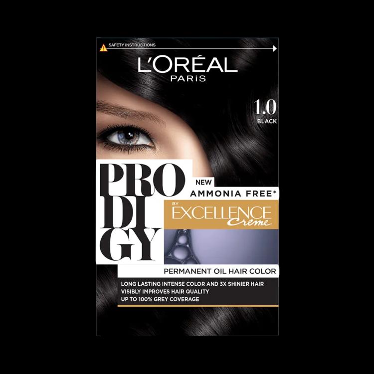 L'Oreal Paris Prodigy Permanent Oil Hair Color - 01 Deep Black