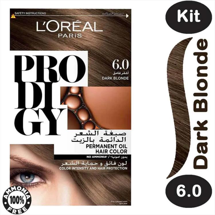 L'Oreal Paris Prodigy Permanent Oil Hair Color - 6.0 Dark Blonde