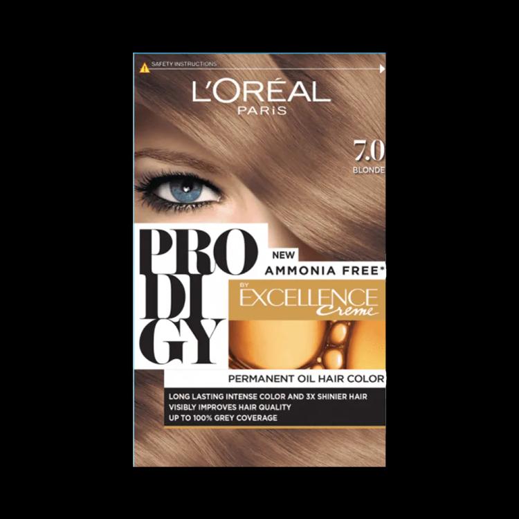 L'Oreal Paris Prodigy Permanent Oil Hair Color - 7.0 Blonde
