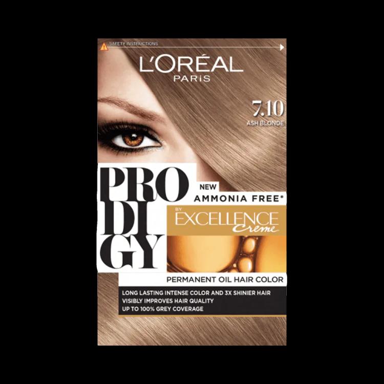 L'Oreal Paris Prodigy Permanent Oil Hair Color - 7.10 Ash Blonde
