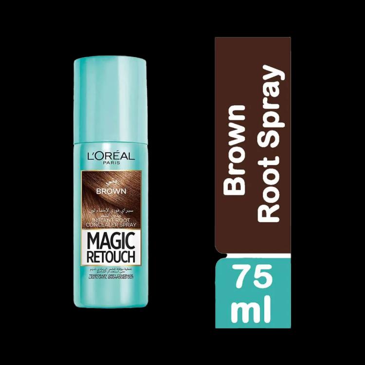 L'Oreal Paris Magic Retouch Instant Root Concealer Spray - Brown (75 ml)