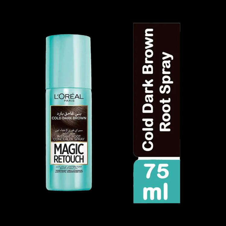 L'Oreal Paris Magic Retouch Instant Root Concealer Spray - Cold Dark Brown (75 ml)
