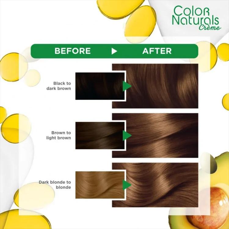 Garnier Color Naturals Creme Nourishing Permanent Hair Color - 5.3 Light Golden Brown (60ml+40ml+12ml)