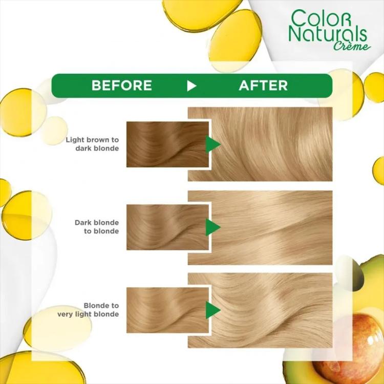 Garnier Color Naturals Creme Nourishing Permanent Hair Color - 10 Ultra Light Blonde (60ml+40ml+12ml)