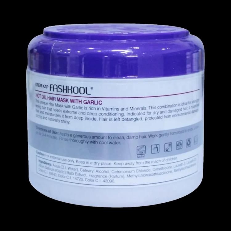 Krem Kap Fash Kool Hot Oil Hair Mask Garlic Extract - 500 ml