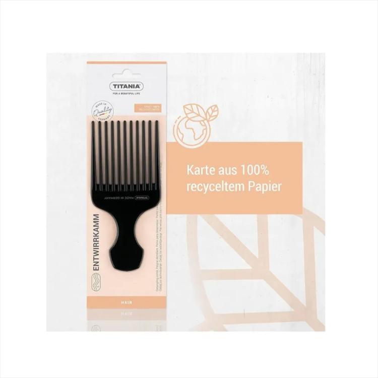 TITANIA Afro Hair Care Comb 1805/2 - Black