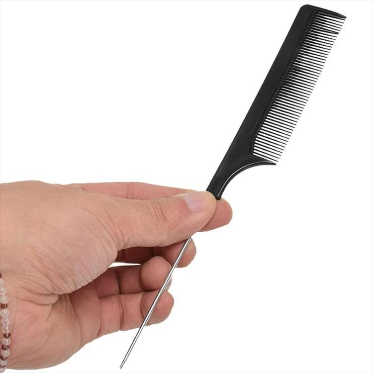 TITANIA Pin Tail Hair Care Comb 1806/2 - Black