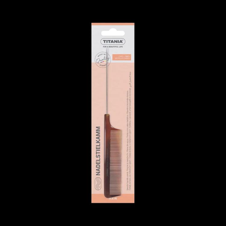 TITANIA Pin Tail Hair Care Comb 1806/8 - Brown