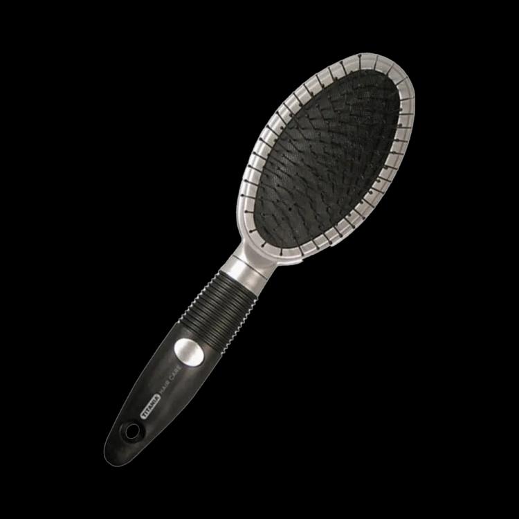 TITANIA Oval Hair Brush 1760 - Black & Silver
