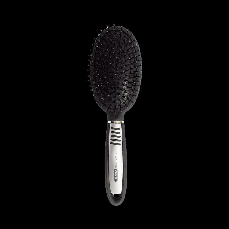 TITANIA 10-Row Pneumatic Brush 1361 - Black & Silver