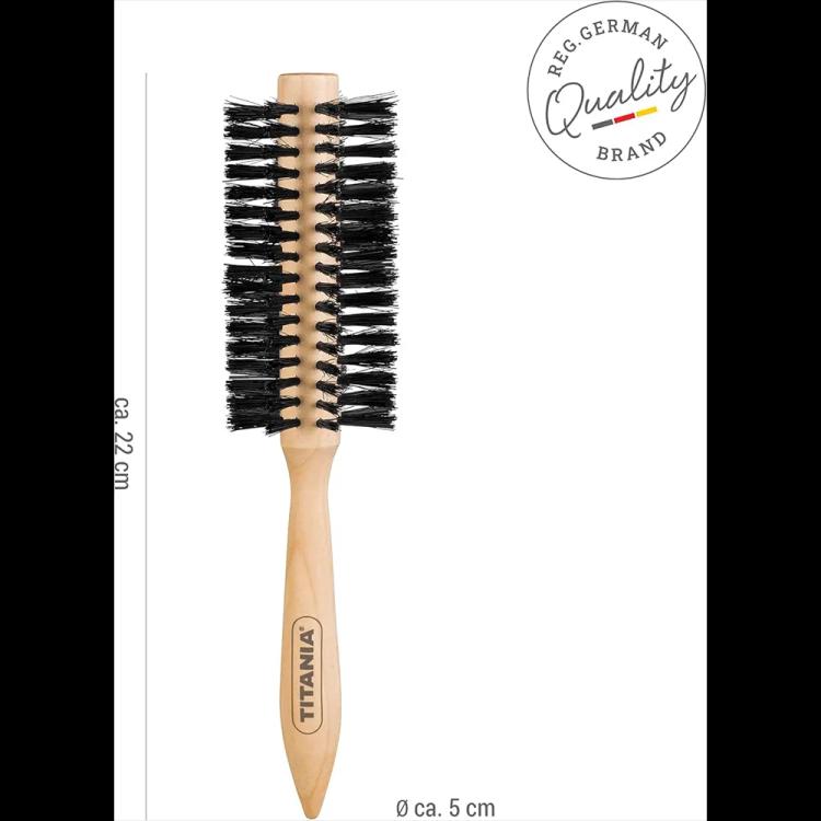 TITANIA Wooden Hair Brush 2827 - Beige