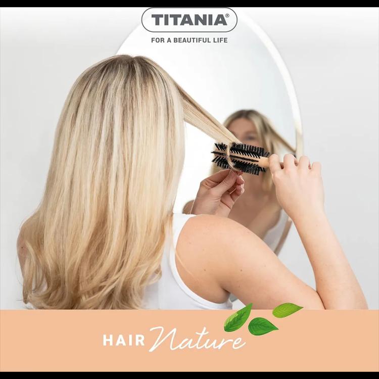 TITANIA Wooden Hair Brush 2827 - Beige