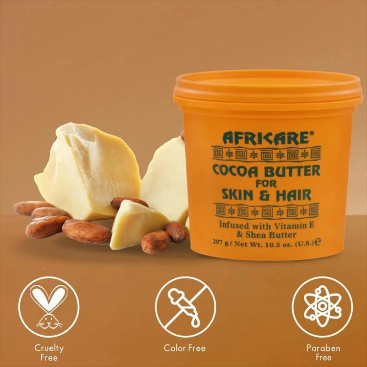 Cococare Africare Cocoa Butter for Skin and Hair - 297 g