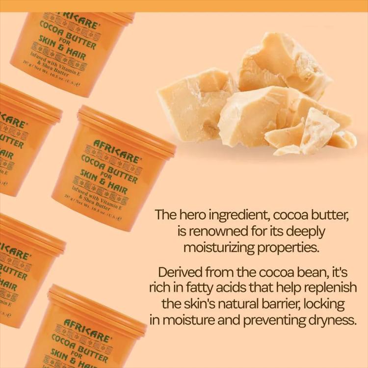 Cococare Africare Cocoa Butter for Skin and Hair - 297 g