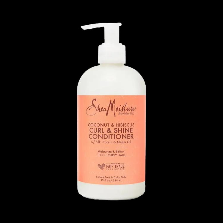 Shea Moisture Coconut & Hibiscus Curl & Shine Hair Shampoo - 384 ml