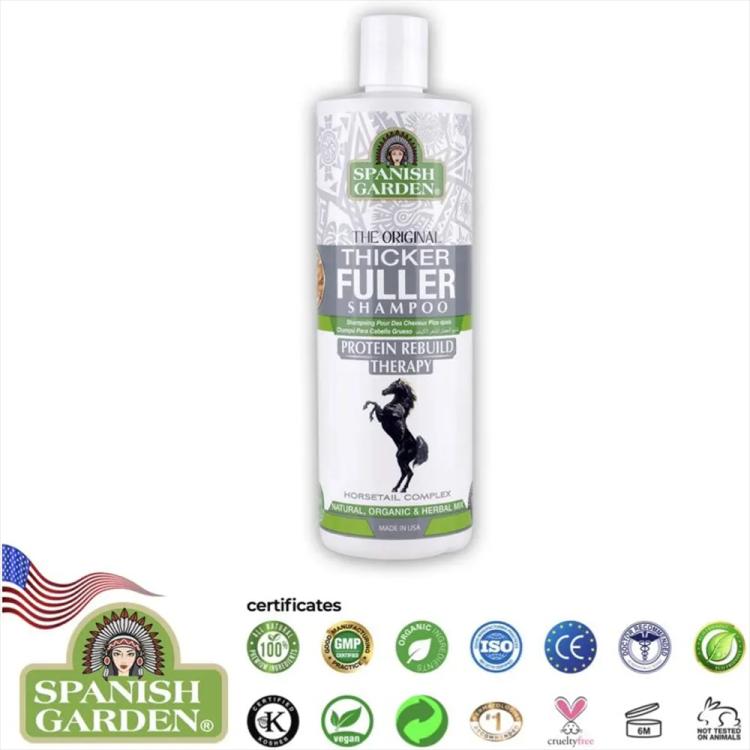 Spanish Garden Protein Rebuild Therapy Thicker Fuller Shampoo - 450 ml