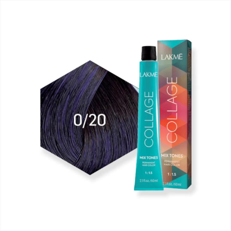 Lakme Collage Mix Permanent Hair Color - 0/20 Violet