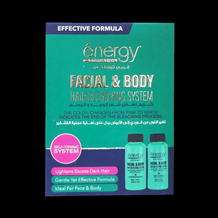 Energy Cosmetics Facial And Body Hair Bleaching System