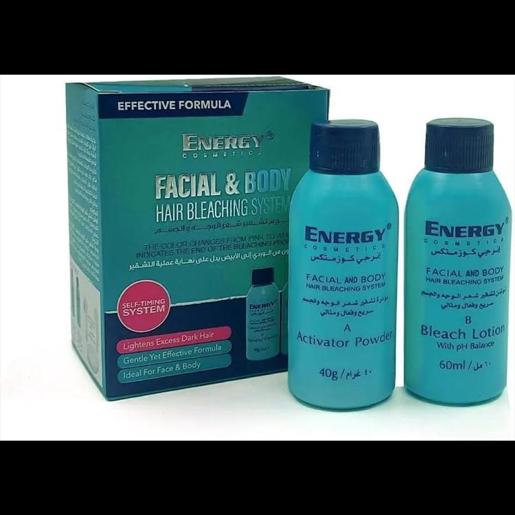 Energy Cosmetics Facial And Body Hair Bleaching System
