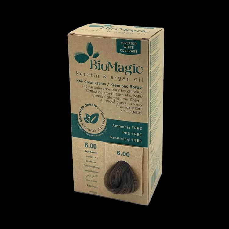 BioMagic Keratin and Argan Oil Hair Colour Cream - Dark Blonde (6.00)