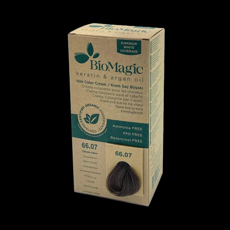 BioMagic Keratin and Argan Oil Hair Colour Cream - Chocolate Brown (66.07)