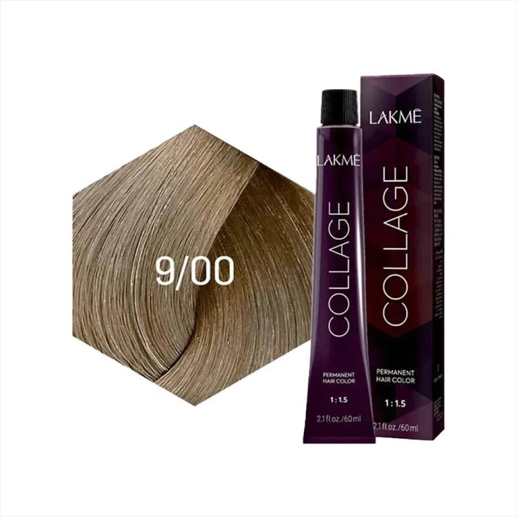 Lakme Collage Permanent Hair Color - 9/00 Very Light Blonde (60 ml)