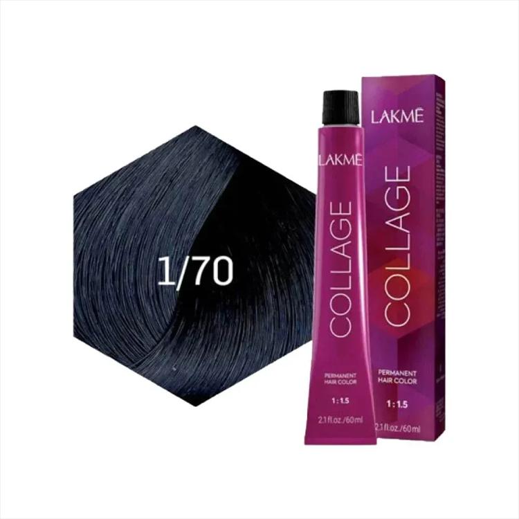 Lakme Collage Permanent Hair Color - 1/70 Blue Black (60 ml)