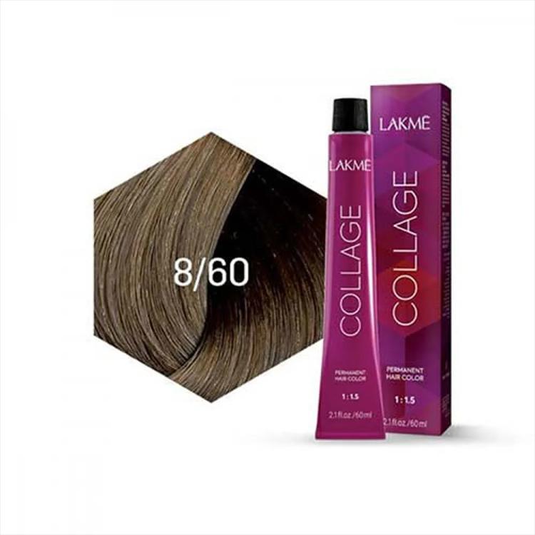 Lakme Collage Permanent Hair Color - 8/60 Chestnut Light Blonde (60 ml)