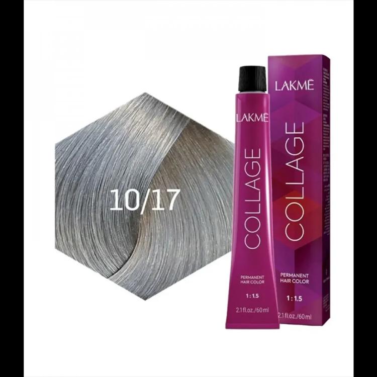 Lakme Collage Permanent Hair Color - 10/17 Ash Blue Platinum Blonde