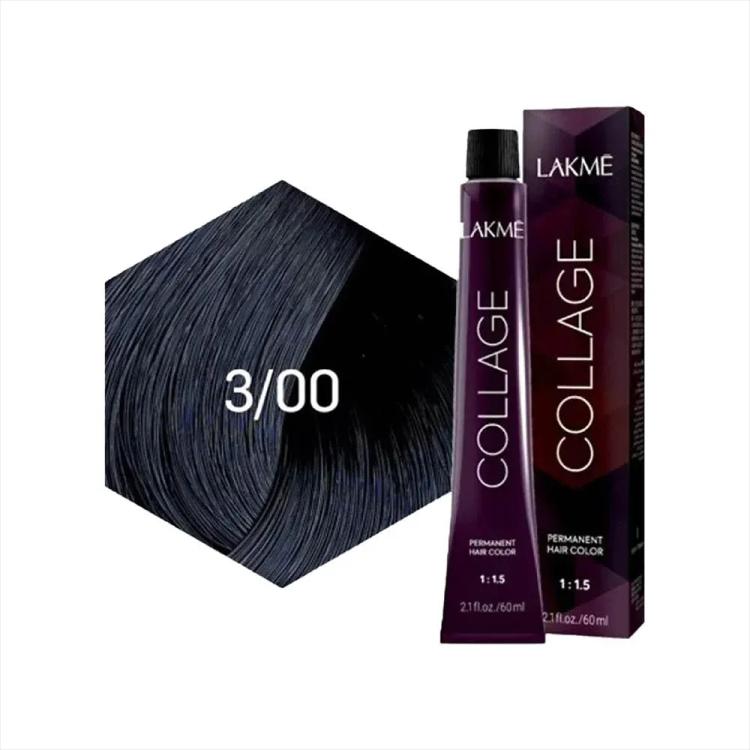 Lakme Collage Permanent Hair Color - 3/00 Dark Brown