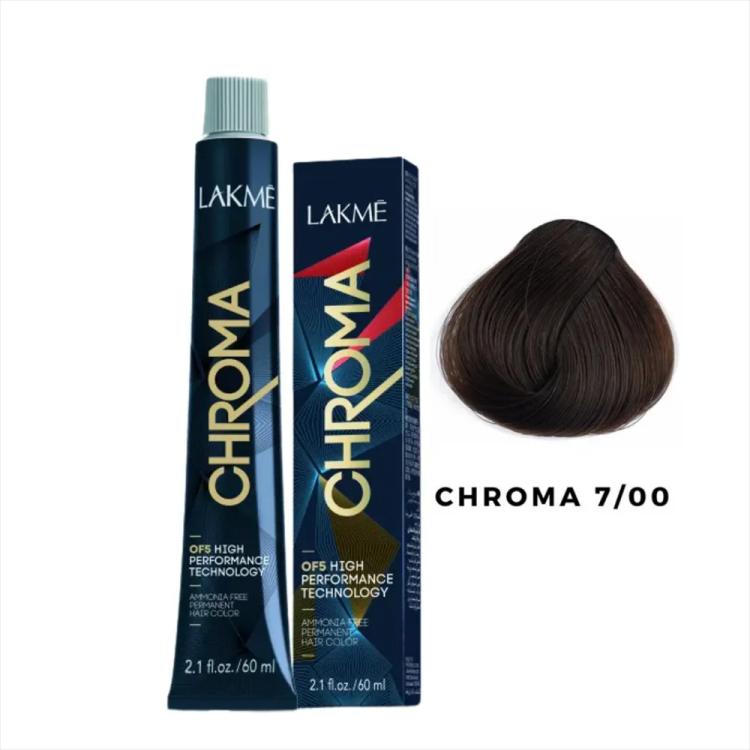 Lakme Chroma Permanent Hair Color - 7/00 Medium Blonde