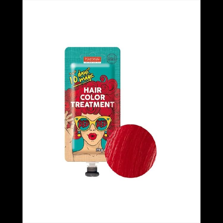 Purederm 10 Days' Magic Hair Color Treatment - Red