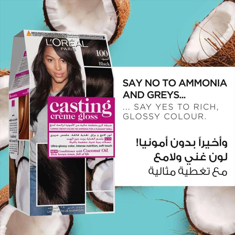 L’Oréal Paris Casting Creme Gloss - 100 Liquorice Black