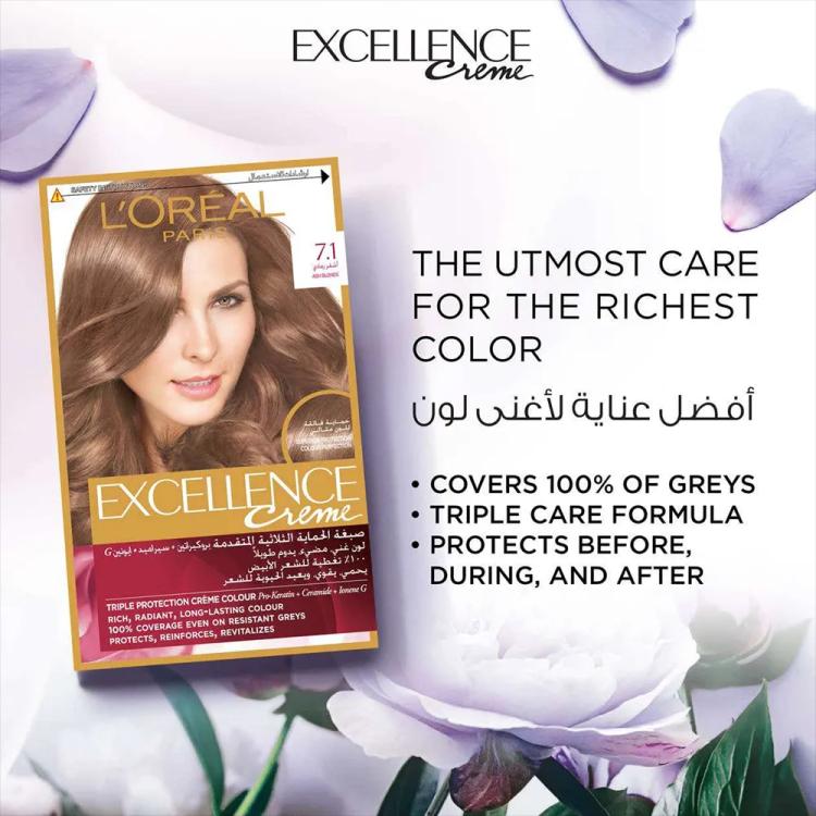 L’Oréal Paris Excellence Creme - 7.1 Ash Blonde
