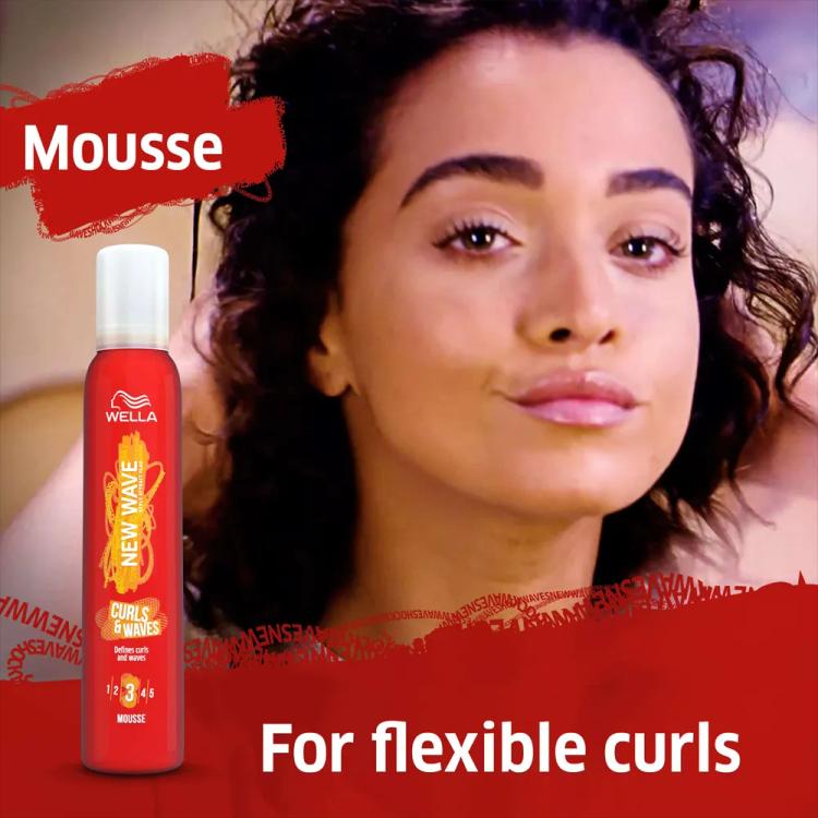 Wella New Wave Curls and Waves Hair Mousse - 200 ml