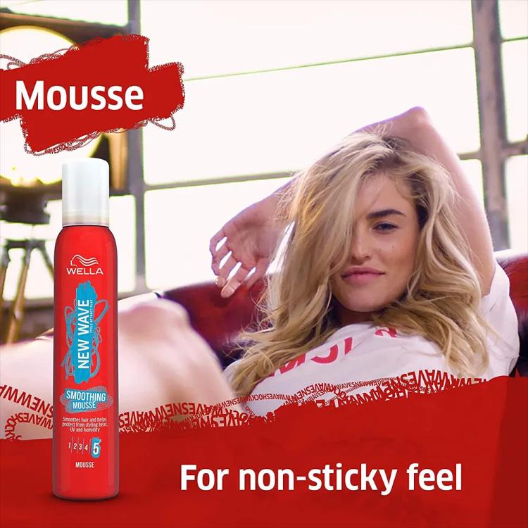 Wella New Wave Smoothing Hair Mousse - 200 ml