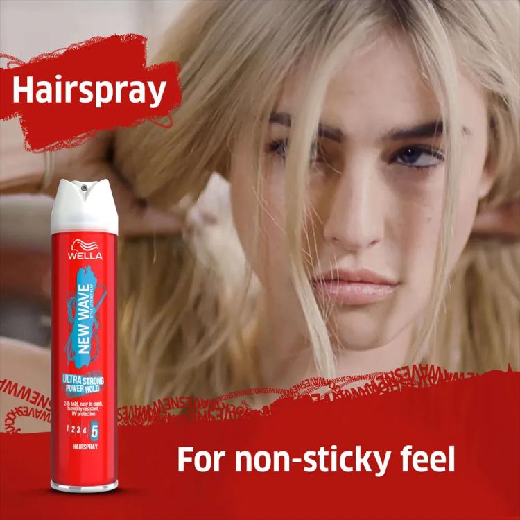 Wella New Wave Ultra Strong Power Hold Hairspray - 250 ml