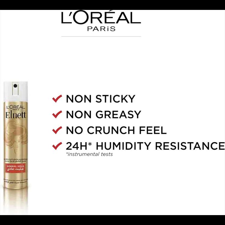 L’Oréal Paris Elnett Satin Normal Hold Hairspray - 75 ml